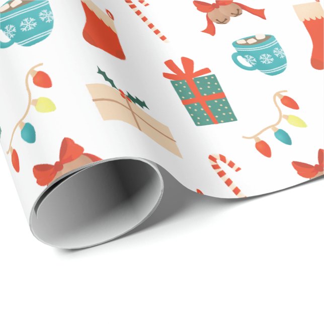 God jul motiv presentpapper (Rullad Hörn)