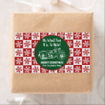 God jul motorcykel Gift Märkre Snowflake Fraktsedel<br><div class="desc">Roligt och Festive-motorcykel kallade "snowflake-presentetiketter för julklappar" för din familj och dina vänner. Anpassa familjen namn.</div>