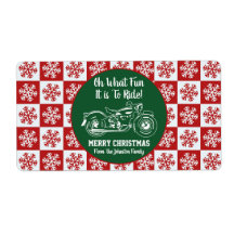 God jul motorcykel Gift Märkre Snowflake
