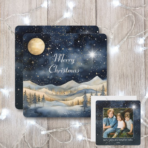 God jul Mountain Himmel Star Family Namn Kort