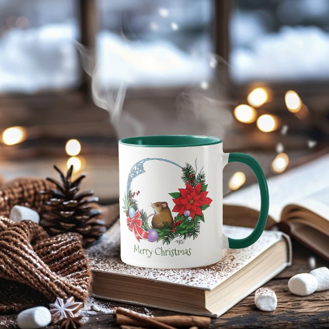 God jul, Mouse-andekrans Mugg (Skapare uppladdad)