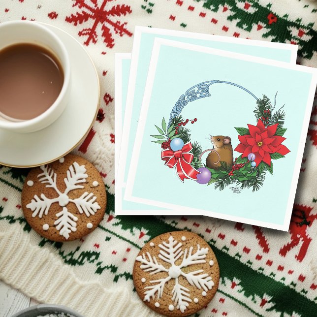 God jul, Mouse-andekrans Pappersservett (Skapare uppladdad)