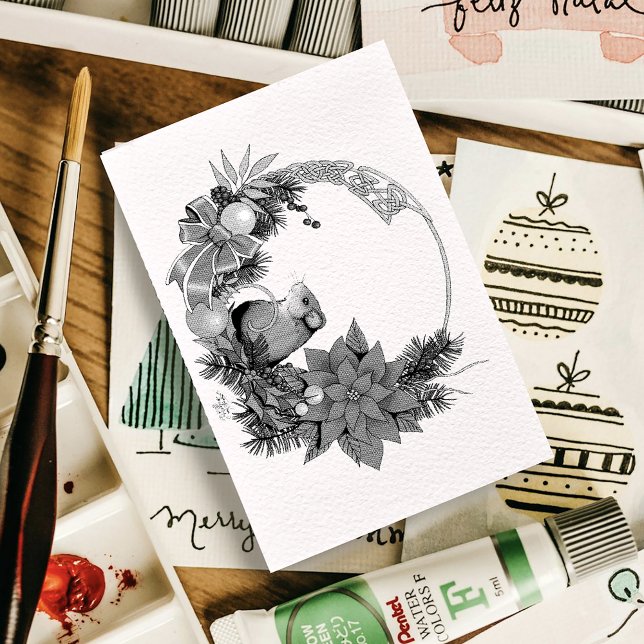 God jul, Mouse-andekrans Stämpel (Skapare uppladdad)