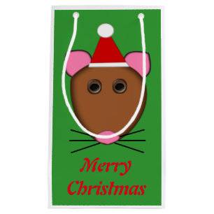 God jul Mouse Anpassningsbar Gift Bag