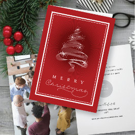 God jul mousserande Julgran Business Helgkort