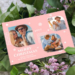 God jul, Mr & Mrs. 3 Photo Collage Modern<br><div class="desc">God jul Mr & Mrs. 3 Photo Collage Trendig Modern julkort innehåller en fotokollage av tre av dina favoritfoton med texten "God jul från den nya Mr & Mrs." i elegantens vita skript. Anpassa genom att redigera texten i textrutorna. Perfekt till jul att skicka till vänner och familj. PHOTO TIP:...</div>