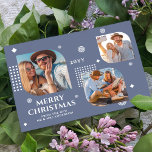 God jul, Mr & Mrs. 3 Photo Collage Modern<br><div class="desc">God jul Mr & Mrs. 3 Photo Collage Trendig Modern julkort innehåller en fotokollage av tre av dina favoritfoton med texten "God jul från den nya Mr & Mrs." i elegantens vita skript. Anpassa genom att redigera texten i textrutorna. Perfekt till jul att skicka till vänner och familj. PHOTO TIP:...</div>