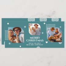 God jul, Mr & Mrs. 3 Photo Collage Modern