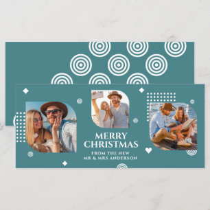 God jul, Mr & Mrs. 3 Photo Collage Modern