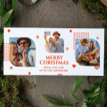 God jul, Mr & Mrs. 3 Photo Collage Modern Julkort<br><div class="desc">God jul Mr & Mrs. 3 Photo Collage Trendig Modern julkort innehåller en fotokollage av tre av dina favoritfoton med texten "God jul från den nya Mr & Mrs." i skriptet elegant orange. Anpassa genom att redigera texten i textrutorna. Perfekt till jul att skicka till vänner och familj. PHOTO TIP:...</div>