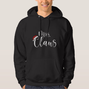 God jul, mrs och Claus Costume Santa Ha Hoodie