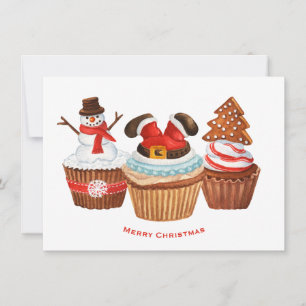 God jul Muffins Helgdag Card Julkort