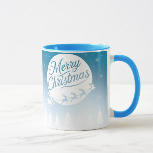 God jul Mugg med renar och Snö