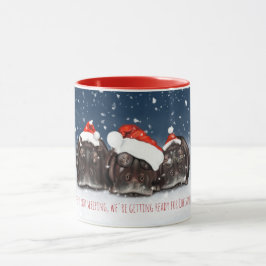 God jul Mugg - Sömnig Hippos