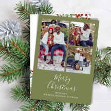 God jul Multi Photo Botanical Red Holly