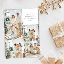 God jul Multi Photo Collage Anpassningsbar Message