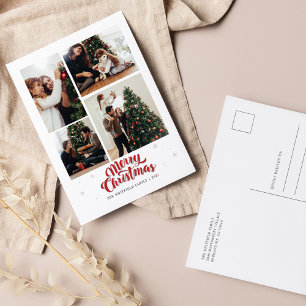God jul Multi Photo Family Helg Vykort