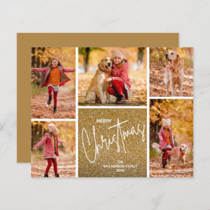 God jul Multi Photo Guld budgetkort