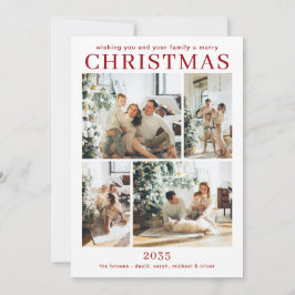 God jul Multi Photo Helgdag Card Julkort