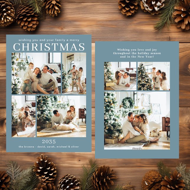 God jul Multi Photo Helgdag Card Julkort (Skapare uppladdad)