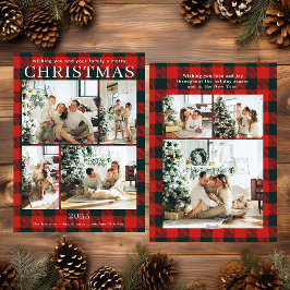 God jul Multi Photo Red Buffalo Play Julkort