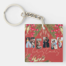 God jul Multi Photo Red Guld Helgdag Gifts