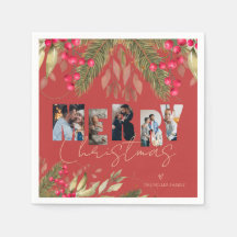 God jul Multi Photo Red Guld Julfest