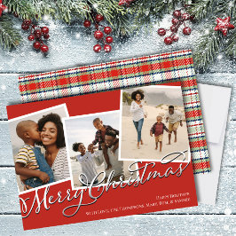 God jul Multi Photo Red-Helgdag Play Julkort