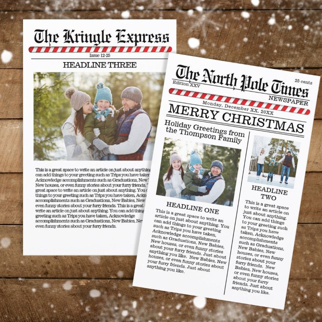 God jul Multi Photo Roligt North Pole Budget (Skapare uppladdad)