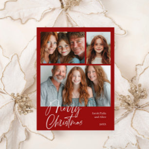 God jul Multi-three-fotodesign Red Helg Vykort