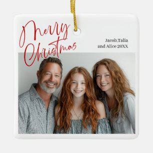God jul Multi-two-foto Design Red Julgransprydnad Keramik