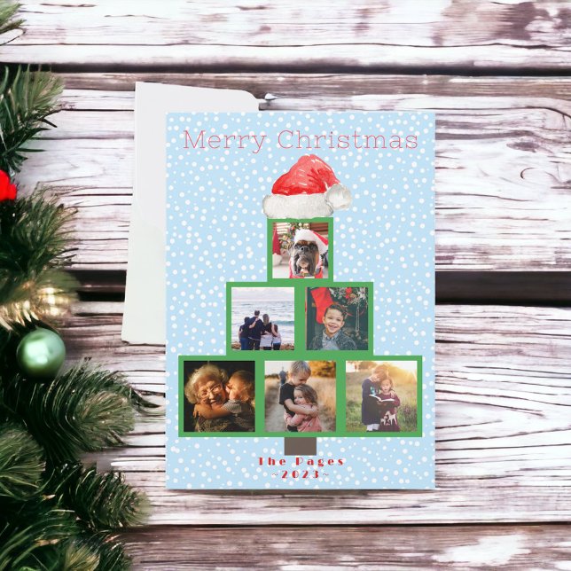 God jul multifoto-år i Helgdag Granska Julkort (Skapare uppladdad)