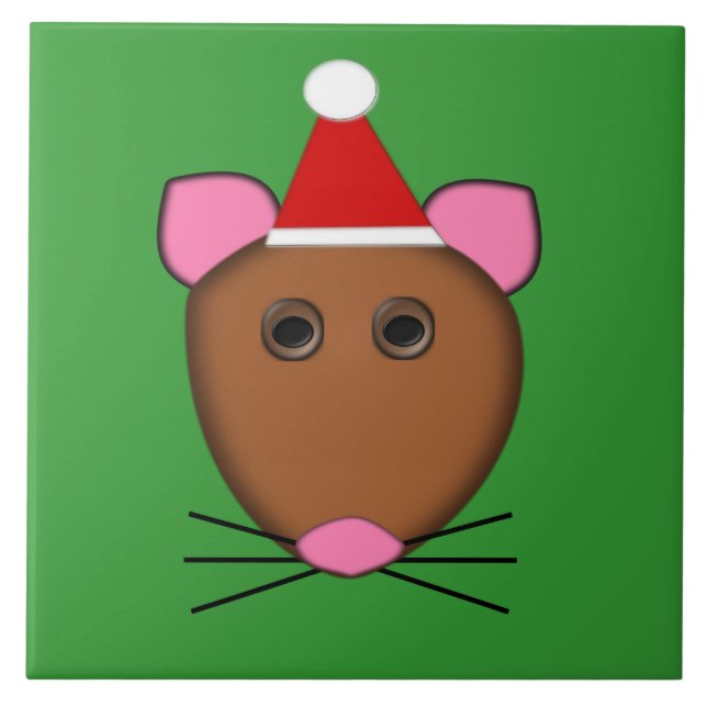 God jul-musbricka kakelplatta (Framsidan)