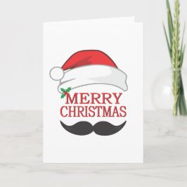God jul Mustache-kort Helgkort