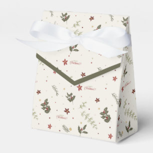 God jul Muted Holly Foliage Helgdag Presentaskar