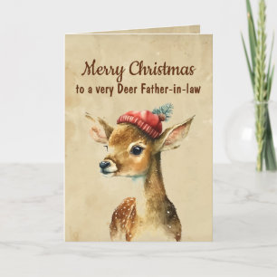 God Jul Mycket Hjort Svärfar Kort