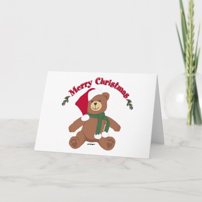 God jul Nalle Helgkort (Framsida)
