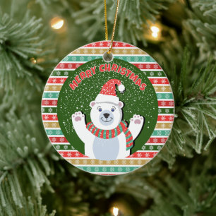 God jul Nalle Julgransprydnad Keramik