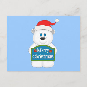 God jul Nalle Tecknad Helg Vykort