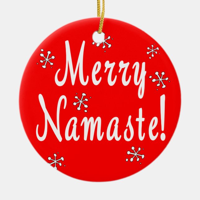 God jul Namaste Ornament (Framsidan)