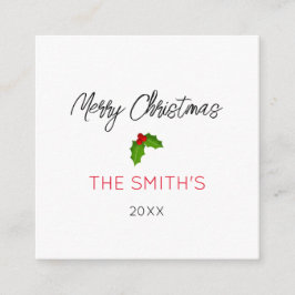 God jul Namn-årstext för passiv Helgdag Tilläggskort