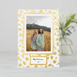 God jul! Namn och år för fotot och familj