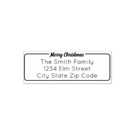 God jul Namn och Returadress Självfärgande Stämpel