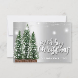 God jul Namn Träd Ro Ljus Silver Inbjudningar