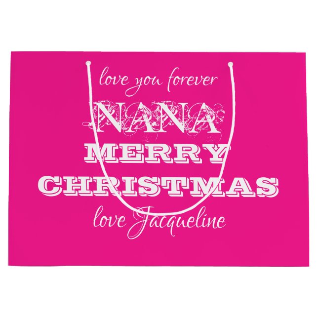 God jul Nana Classic Chic Rosa för  (Framsidan)