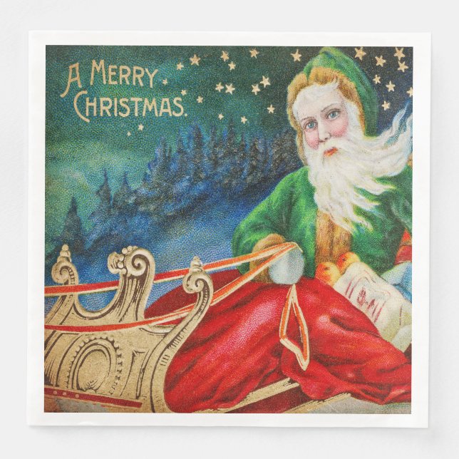 God jul Napkin eller Decoupage papper Pappersservett (Framsida)