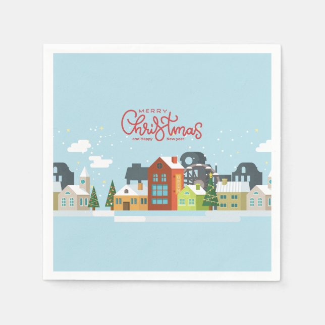 God jul Napkins | Julfest Pappersservett (Framsidan)