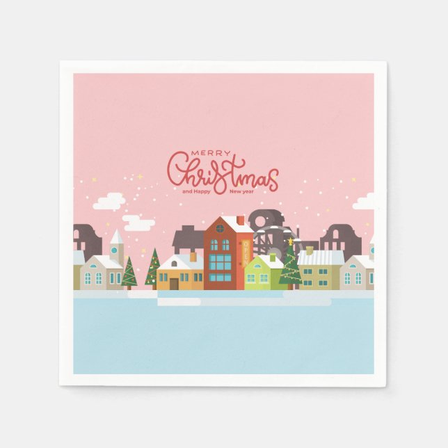 God jul Napkins | Julfest Pappersservett (Framsidan)