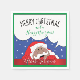 God jul, Napkins Santa of Färg Says Pappersservett