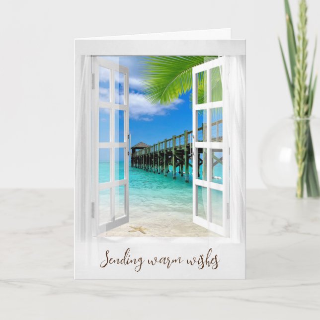 God jul Nassau Bahama Pier Helgkort (Framsida)